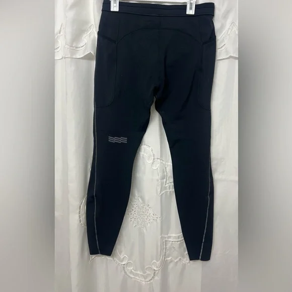 Janji Boreal Fleece Running Tights Men’s Large Black Thermal Trail Zip Pocket - Picture 9 of 13